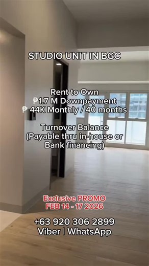 Megaworld at The Fort by Ashley on Instagram: "Looking for a studio unit in BGC? 🏙️ Take a quick walkthrough of this modern space in Uptown Arts Residence. Perfect for solo living in the heart of Taguig! ✨ #BGCPh #BGCCondo #StudioUnit #CondoLivingPH #ManilaRealEstate"