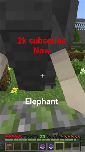 Minecraft elephant mod #shorts
