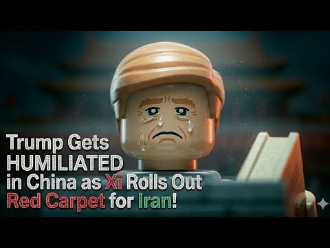 Trump Gets HUMILIATED in China as Xi Rolls Out Red Carpet for Iran! Iran Lego Animation