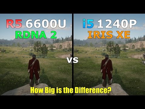 Ryzen 5 6600U vs i5 1240P - Gaming Test - How Big is the Difference?