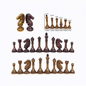 [Hot Item] Luxury Chess Pieces Set Metal Large Size Chess Game Set