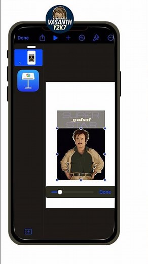 Crop Image Trick in Keynote app in iPhone #shorts #shortsfeed #shortsvideo