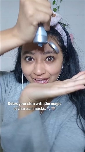 Detox your skin with the magic of charcoal masks 🧼🩶🫧 #shorts #skincare #skincareroutine