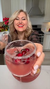Holiday Punch! Cranberry Juice(1 bottle or 8cups) 3 cups Orange Juice • 1 bottle Lemon Lime Soda • 2 cups Vodka or Rum (Optional) Orange slices • 1 cup Cranberries • Rim your glasses with white corn syrup or honey and white sanding sugar. Ice cubes with rosemary and cranberries give it that added touch..Enjoy! #christmas #entertaining #holidaycountdown | Jennifer Valentyne