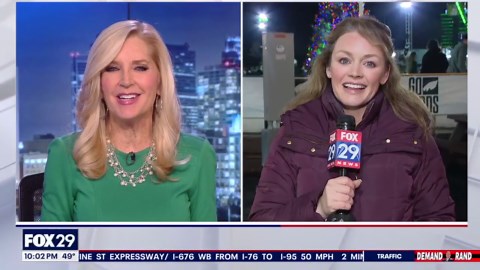 Inside Eagles night at Independence Blue Cross RiverRink Winterfest