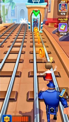 Subway princess runner gameplay 4k videos 🔥🔥 #subwaysurfers #shorts #gaming