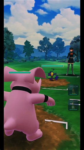 2550 CP Granbull vs 2997 CP Shadow Bellsprout (Team GO Rocket Showcase) | Pokemon GO #Shorts