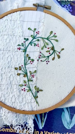Jennifer Clouston on Instagram: "A little twig combination from FOOLPROOF FLOWER EMBROIDERY @ctpublishing - a new video on my YouTube channel. Please DM for info on ribbon and thread packs! #embroidery #embroideryart #embroidered #jenniferclouston #broderie #bordado #embroiderydesign #embroiderybook"