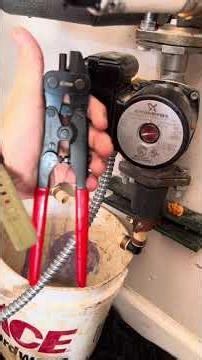 How to reuse/save a PexB fitting. ￼#plumbingtips #plumbingapprentice #icrimp #jesusisking