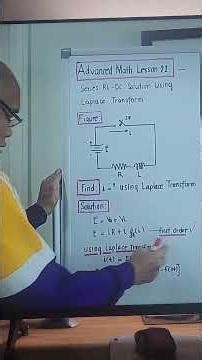 Laplace Transform ‪@ProfDavidJDelosReyes‬ #laplacetransforms #rldccircuit