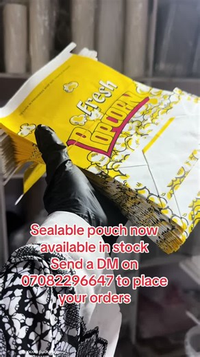 Popcorn Pouch Packaging Now Available for Orders