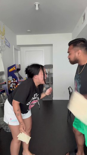 He noise he made when he slapped me at the end has me 💀 😂😂 #fyp #tortilla #slap #comedy #trend #couple #couplechallenge #tortillachallenge