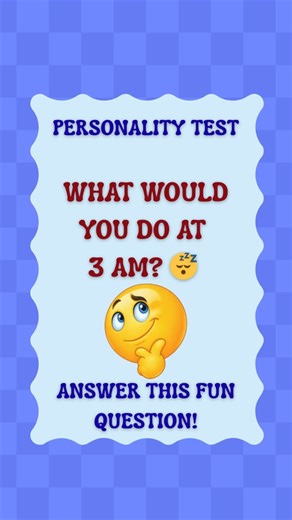 Your Friend Calls at 3 AM… What Do You Do? 😂 | Funny Personality Quiz | Psychology Shorts #Shorts