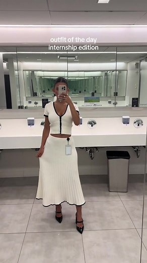 OOTD Ft. The JOLENE top skirt in White 💼 @ALEX KOCO