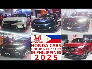 Honda Cars Lineup & Price List in Philippines 2025 | Civic Type R, Civic e:HEV, CR-V & More