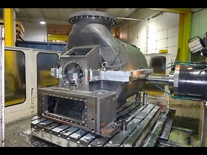 Milling big parts on a Horizontal machine