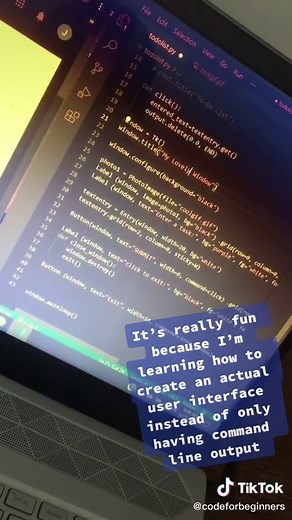 Tkinter 😁 #coding #codingtiktok #programming #python #learnpython #techtok