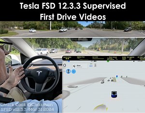 Tesla FSD 12.3.3 Supervised First Drive Videos | NextBigFuture.com