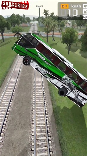 Bus meeting with Train😳 #viral #gaming #bussid