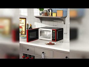 Overview: 0.7 cu. ft. Countertop Microwave Oven, 700 Watts, New (Color : Red)
