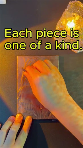 Hand-hammered copper Art process