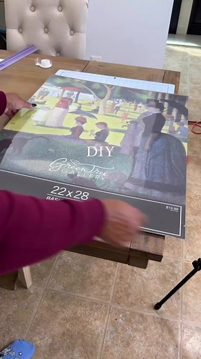 DIY Gallery Wall! Hang your photos STAT with this cheap and easy but looks high end hack! Full vid on YouTube - Dining Room Re-Makeover video! #diy #diyhomedecor #diyprojects #home #diybynikyfoster