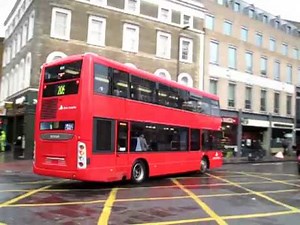 Buses at work in Central London on 6th Dec 2009.MOV