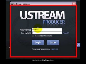 Como usar o Ustream Producer