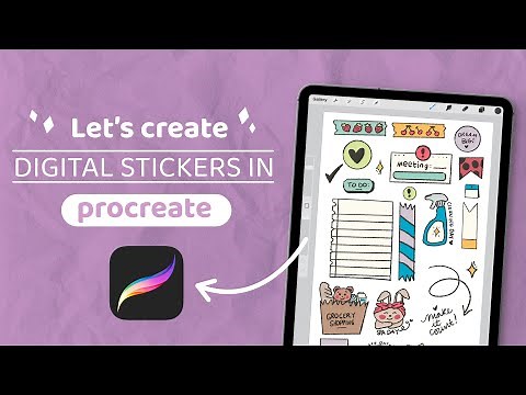 The Creative Studio Tutorial - Creating Digital Stickers for Digital planning in Procreate