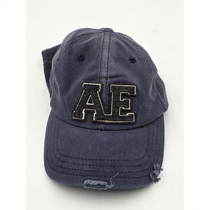 American Eagle Outfitters AE Navy Blue Distressed Baseball Cap OS