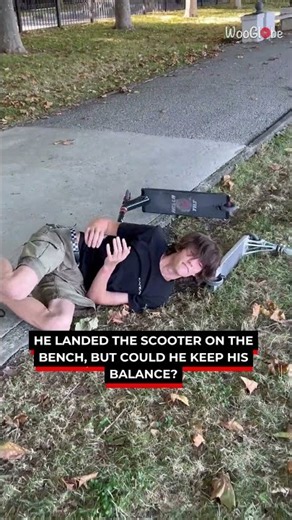 He Thought the Bench Grind Was Going Perfectly… 😳🛴