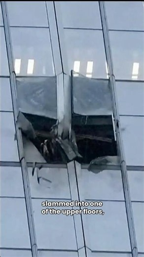 Small plane smashed into the side of the tallest building in Beijing #shorts