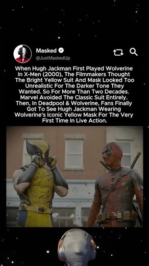In Deadpool 3 (2024), it took over 24 years for Wolverine to finally wear his comic-accurate Suit.?