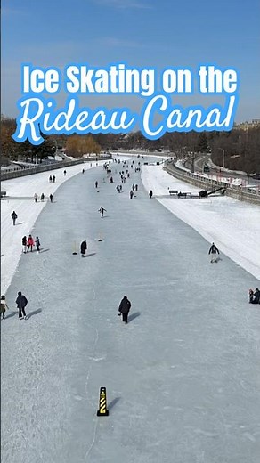 Ice Skating on the Rideau Canal ❄️ Ottawa, Canada