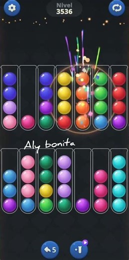 Ball sort puzzle level 3536 #resolución #games #puzzle #nivel #level #game #gaming #gameplay