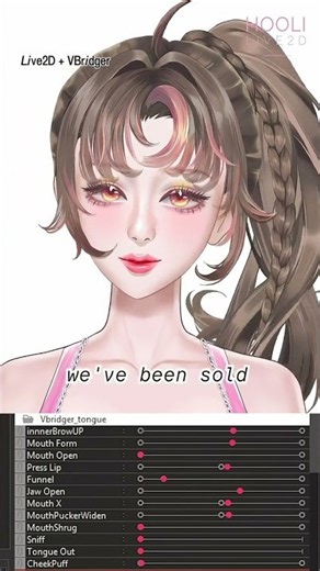 VBridger Lip Sync Test! 👄💗 #live2d #vtuber #lipsync #tutorial