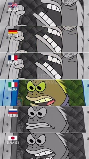 SpongeBob “Chocolate!” in different languages #spongebob #languages