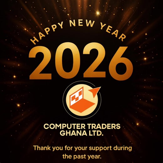 Happy new year 🎺 👍Continually shop with Joy, Confidence and trust at computertradersghana.com #ComputerTradersGhana #happynewyear