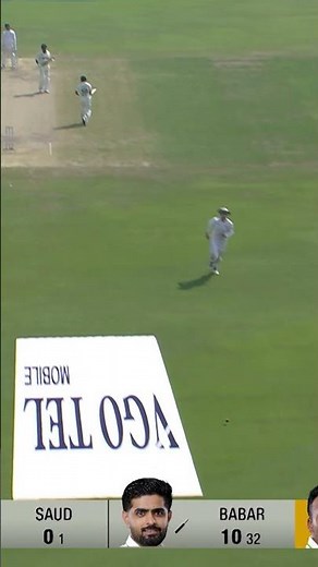 Babar Azam advances down the pitch and drives powerfully past the bowler for a FOUR 🏏