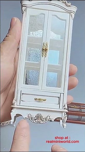 Miniature Vintage Cabinet🪵✨ | Dollhouse Miniature Fun | Real Mini World