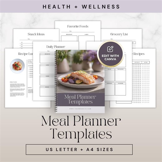 Meal Planning Template Health Coach - Editable Nutrition Guide & Coaching Resource for Healthy Meal Prep - Etsy UK
