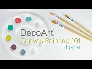 Canvas Painting 101: Stipple