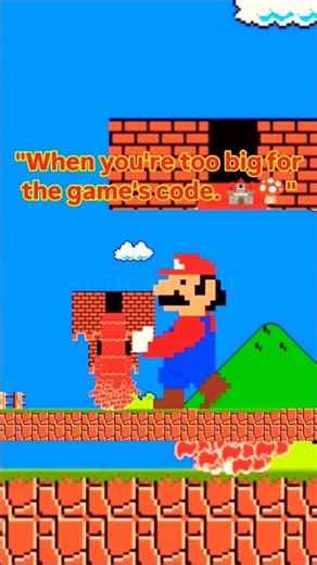 When Mario Becomes TOO BIG for the Game 😂 | Super Mario Bros Glitch Funny Moments