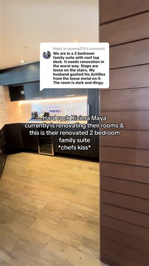 Replying to @laurenp570 HIGHLY ADVISE ON BOOKING THE RENOVATED ROOMS!!!!! They are refreshed and bright / open! Love!! #familyvacation #allinclusiveresort #allinclusive #hardrockrivieramaya #familytrip