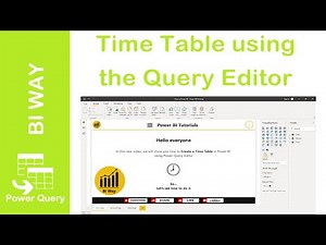 Time Table in Power BI