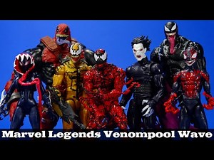Marvel Legends Venom Venompool Wave Carnage, Morbius, Phage, Miles, Gwen Hasbro Figure Review