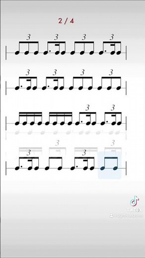 A dotted triplet rhythm exercise!