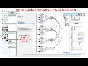 Pattern Matrix Builder for Confirmatory Factor Analysis CFA