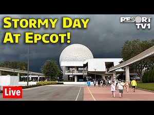 🔴Live: A Stormy Day at Epcot - Walt Disney World Live Stream - 12-16-23