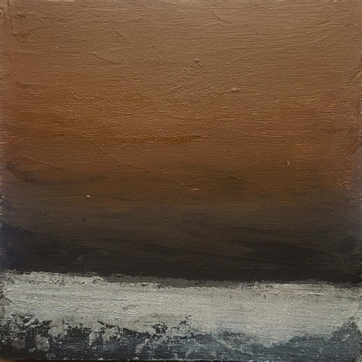 Abstract Acrylic Landscape 10x10cm - Days 2 - Etsy